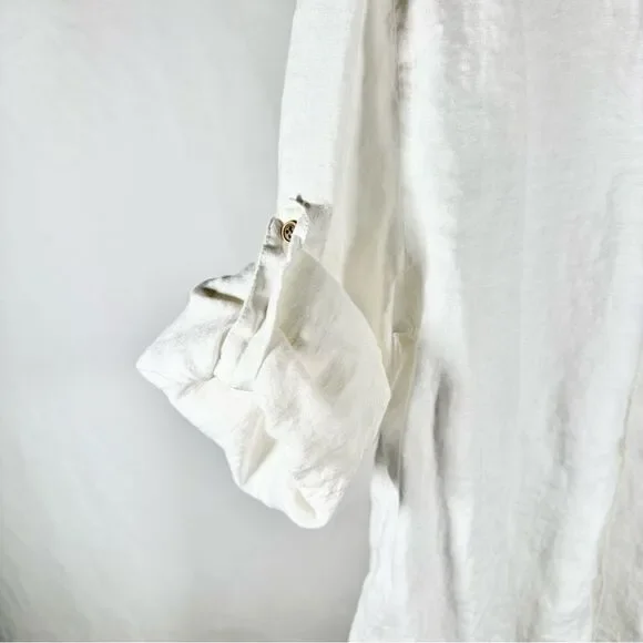 Ocean & Coast White Linen Button Down - Picture 8 of 14